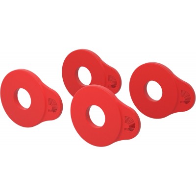 Flex Lock Strap Block, 4-Pk Red