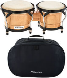 Bongo Set Natural + Gigbag Naturel