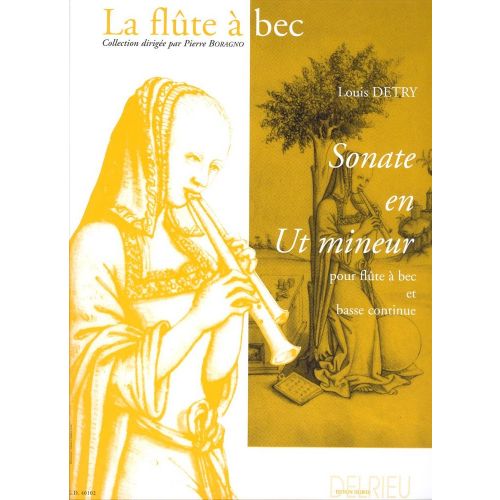 Detry Louis - Sonate En Ut Min. - Flute A Bec, Bc