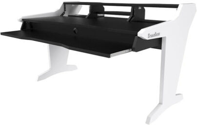 Harmony Desk Black / White Black with white side panels