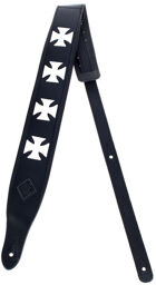 Guitar Strap AirbrushedCrosses Noir