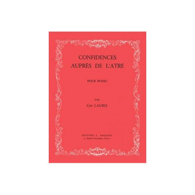 Lauro - Confidences Auprès De L'âtre - Piano