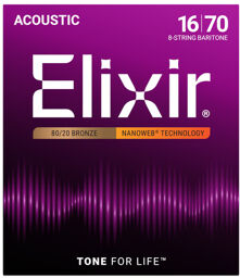 Elixir Nanoweb Baritone 8 String
