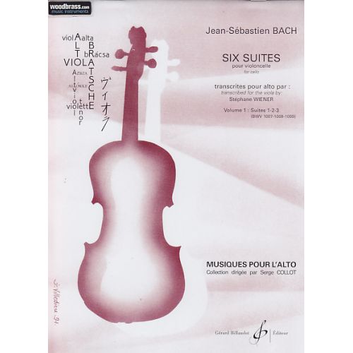 BACH J.S. - Six Suites Pour Alto Vol.1 Suites 1,2,3