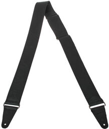 Tooled Leather Guitar Strap BK Noir