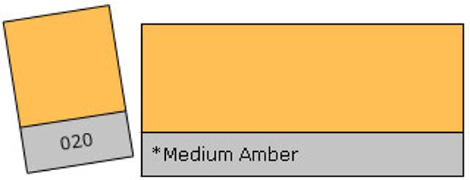 Colour Filter 020 Med. Amber Medium Amber