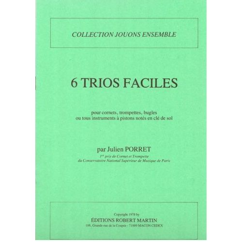Porret J. - Six Trios Faciles