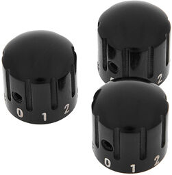 Parts Slotted Knob Set Ebony