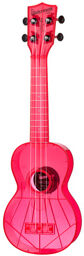Waterman Soprano Ukulele Pink Rose fluorescent