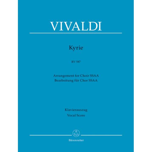 Vivaldi A. - Kyrie RV 587 - Vocal Score