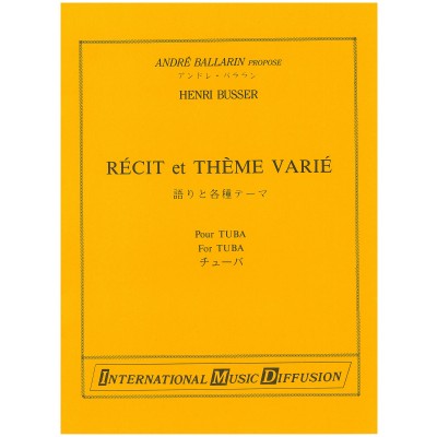 Busser - Récit et Thème Varié - Tuba