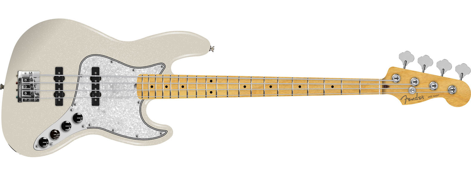 Jazz Bass Active Player II Modified MN Olympic Pearl - STOCK B