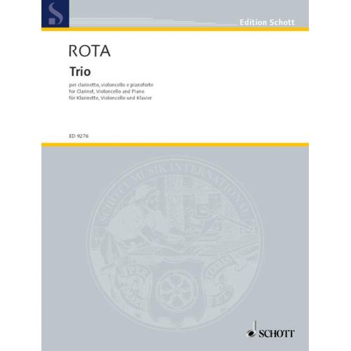 ROTA NINO - TRIO - CLARINET, CELLO AND PIANO