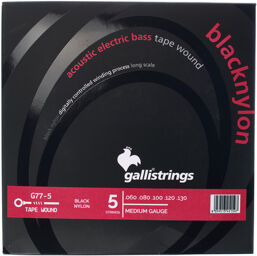 G77-5 Black Nylon Bass Strings