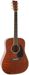 Custom Shop D Quilted Mahogany Stain