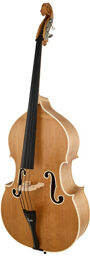Two Tone DBV Double Bass 3/4 Blond foncé transparent avec bords blancs