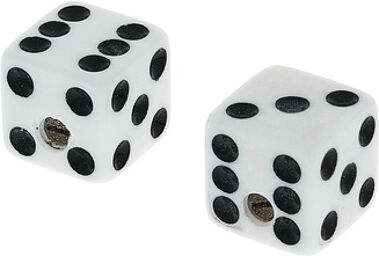 Dice Knobs White Blanc