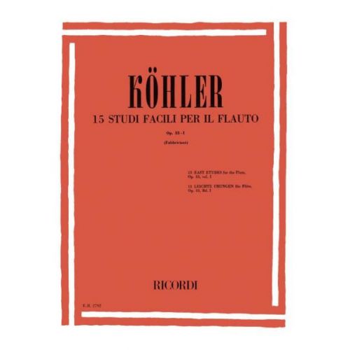 KOHLER E. - STUDI OP.33. VOL. 1: 15 STUDI FACILI