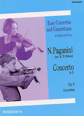 PAGANINI N. - CONCERTO IN D OP.6 - VIOLON ET PIANO
