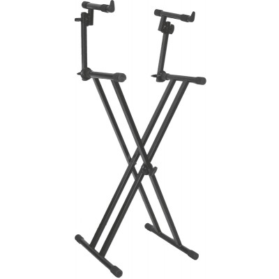 T22 Stand Clavier X Double avec Deux Niveaux