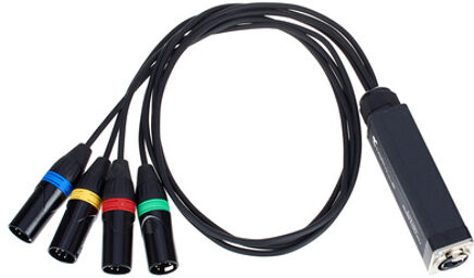 RJ45 DMX Shuttle Snake MX4-5p Noir