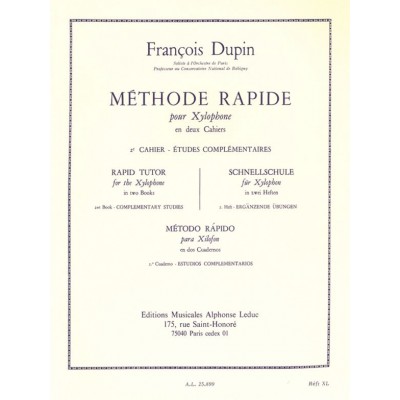 Methode rapide pour Xylophone Vol.2