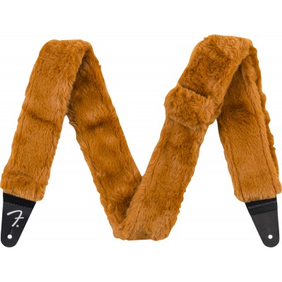 Poodle Plush Strap, Rust