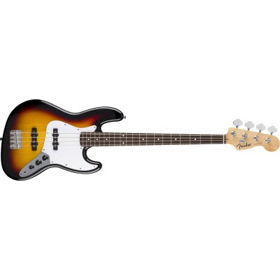 Standard Jazz Bass LRL White Pickguard 3-Color Sunburst