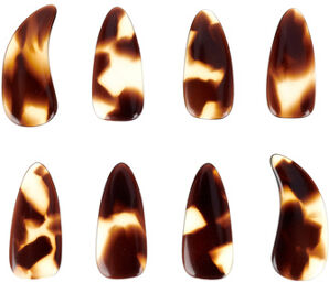 GuZheng Picks OCV 8pcs S Imitation nacre foncée