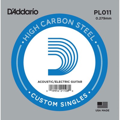 PL011 Plain Steel Guitar Single String 11