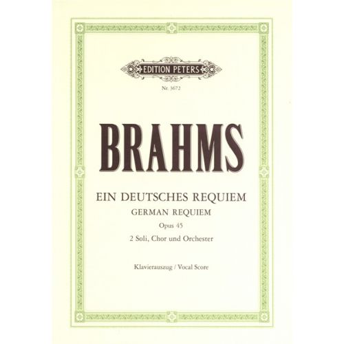 Brahms Johannes - Ein Deutches Requiem Op. 45 - Mixed Choir (par 10 Minimum)