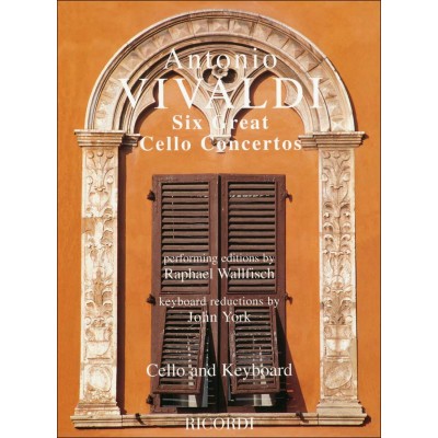 VIVALDI - SIX GREAT CELLO CONCERTOS - VIOLONCELLE ET PIANO