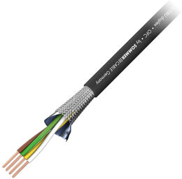 DMX Cable Black 4x0,34mm² +GND Noir