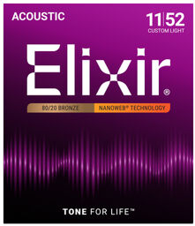 Elixir Nanoweb Custom Light Acoustic