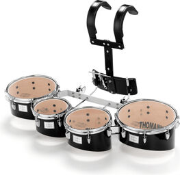 QT04 BL Marching Quad Tom Set Noir