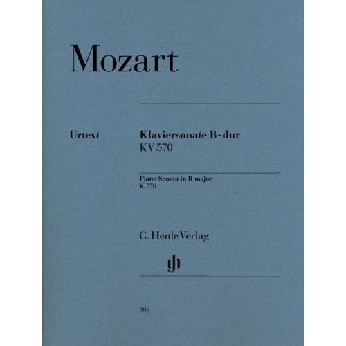 MOZART W.A. - PIANO SONATA B FLAT MAJOR K. 570