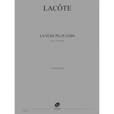 LACOTE THOMAS - LA VOIX PLUS LOIN