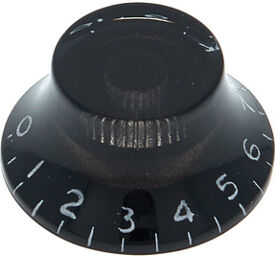 Pot Knob Hat Shape Black Noir