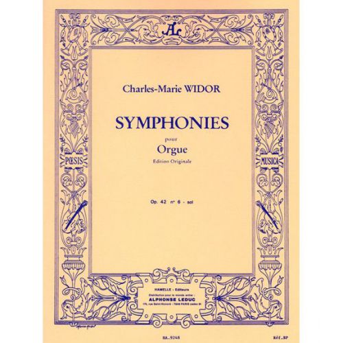 WIDOR C.M. - SYMPHONIE POUR ORGUE OP.42 N°6