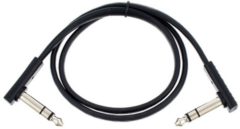 Flat TRS Cable 60 cm BK Noir