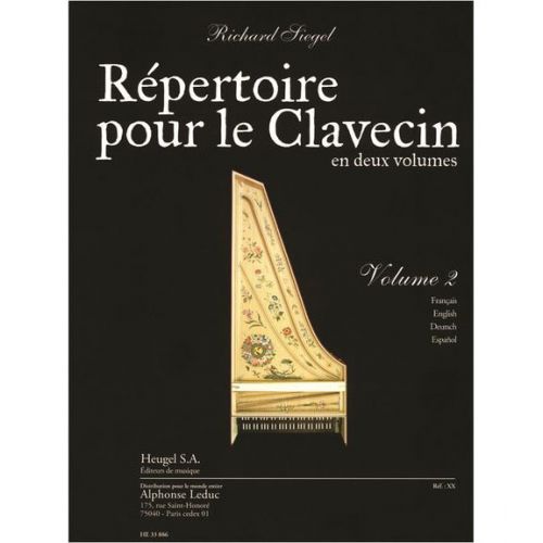 Siegel Richard - Répertoire Pour Le Clavecin Vol.2