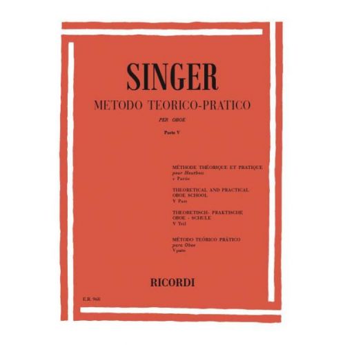 Singer S. - Metodo TEORICO-pratico - Parte V 20 Grandi Studi - Hautbois