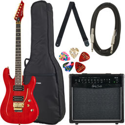 Guitar Set G44 Translucent Red