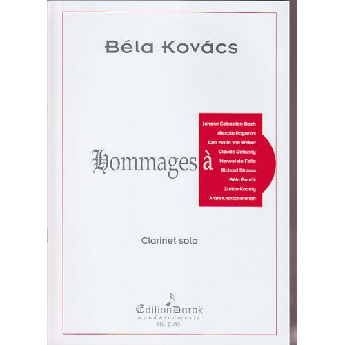 Kovacs Bela - Hommages - Clarinette