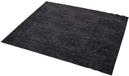 Woven Back in Black Drum Rug black