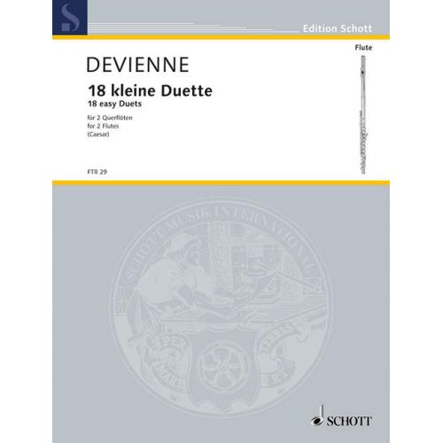 Devienne Francois - 18 Duos Faciles - 2 Flutes