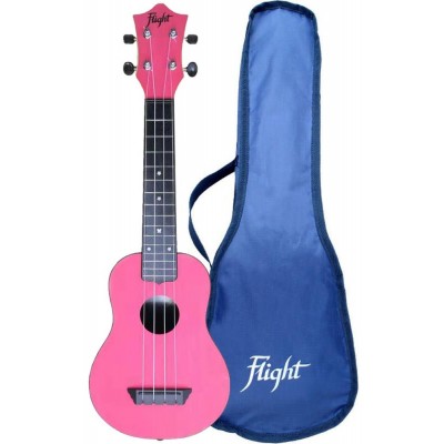Flight: TUS35 ABS Travel Ukulele - Pink - Version anglaise