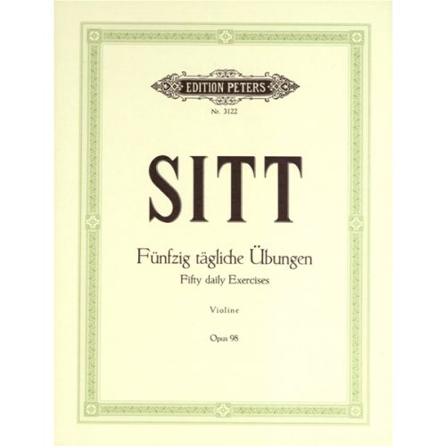 Sitt Hans - 50 Daily Exercises Op.98 - Violin