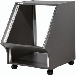 Studio Side Rack XL 10U black Noir graphite