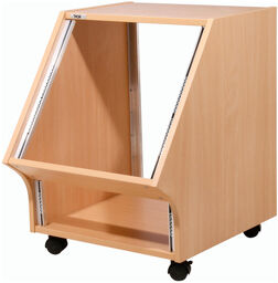 Studio Side Rack XL 10U beech Hêtre